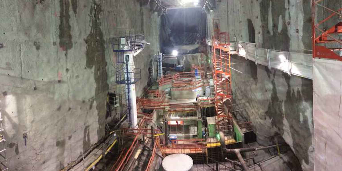 Construction de la centrale EDF Romanche