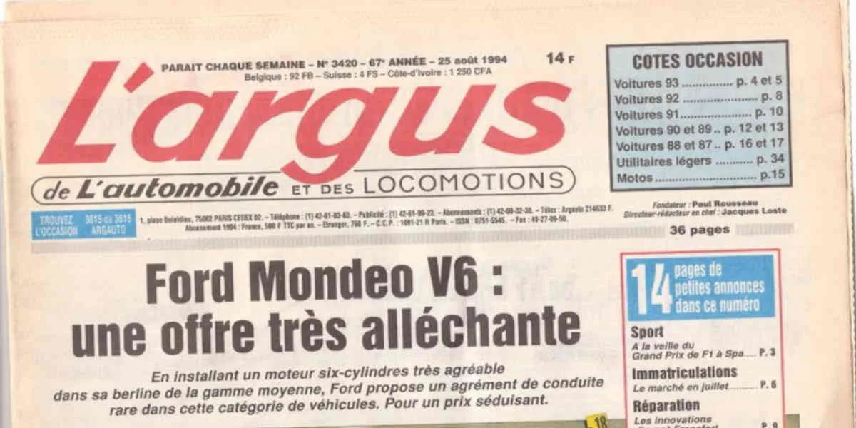 Les cotes de « L'Argus » sur l'occasion vont-être revue à la hausse