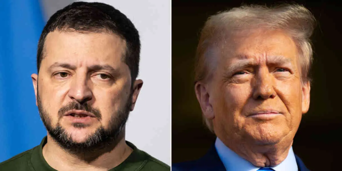 Volodimir ZELENKY et Donald TRUMP Donald Trump appelle à un