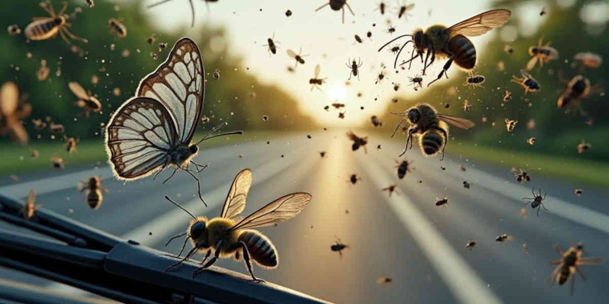 Compter les insectes sur sa voiture